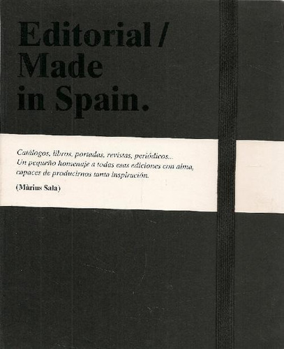 Libro Editorial/ Made In Spain De Marius  Sala