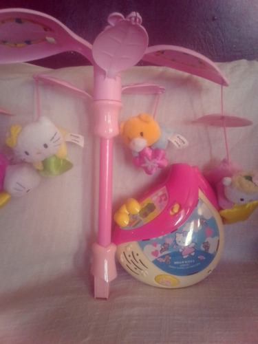 Imagen 3 de 5 de Movil Musical Para Bebes Hello Kitty