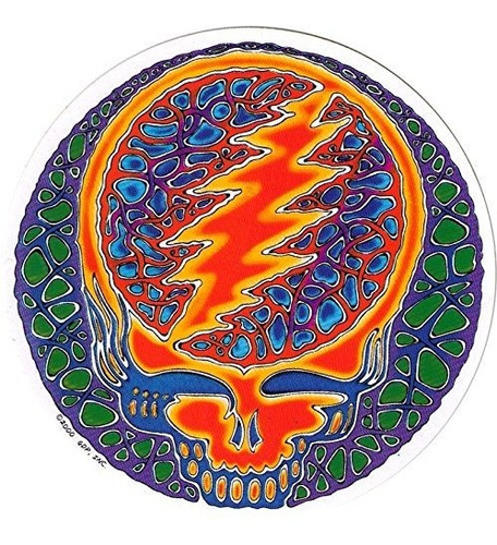 Rusty Blue Steal Your Face Window Sticker/decal (5  Circular