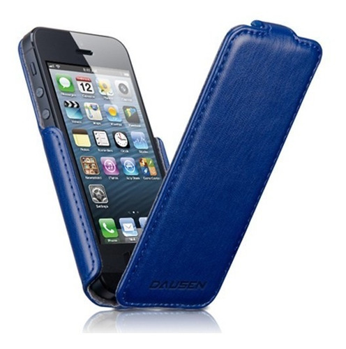 Funda Para iPhone 5/5s Flip Case Azul Dausen
