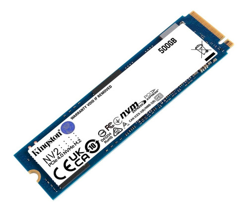 Unidad Solida Ssd  Kingston M.2 Nv2 Nvme Pcie 500gb Gen 4x4