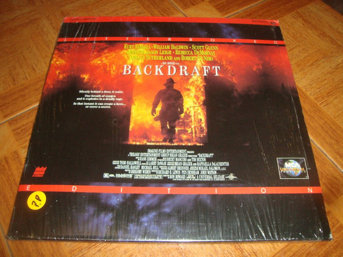 Backdraft - Llamarada- Kurt Rusell Robert De Niro- Laserdisc