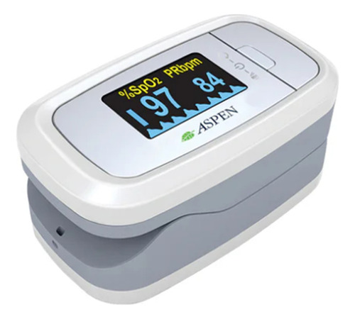 Oxímetro Saturómetro De Pulso Adulto Pediátrico Aspen Cms50d Azul/blanco
