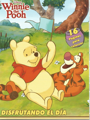 Libros Colorear Winnie The Pooh  16 Pag Iluminar Bolo Fiesta