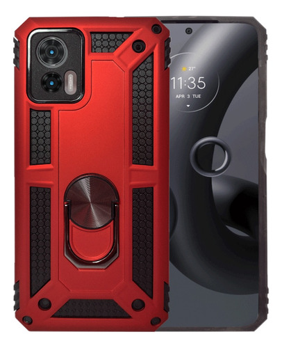 Funda Escudo Resistente Uso Rudo Anillo Para Motorola G53