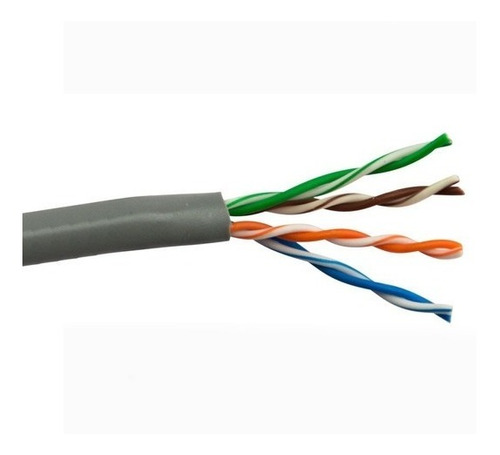 Imagen 2 de 4 de Bobina Rollo Cable De Red Utp Sfx Cat 5e Interior 100 Metros