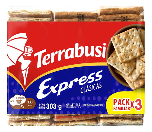 Galletitas Crackers express Clasicas X 303g 