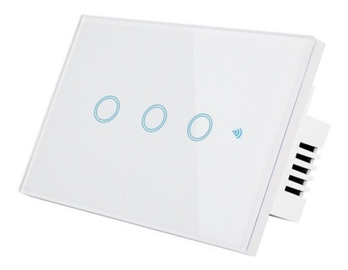 Interruptor Inteligente Hopemob Con 3 Botones Wifi Blanco
