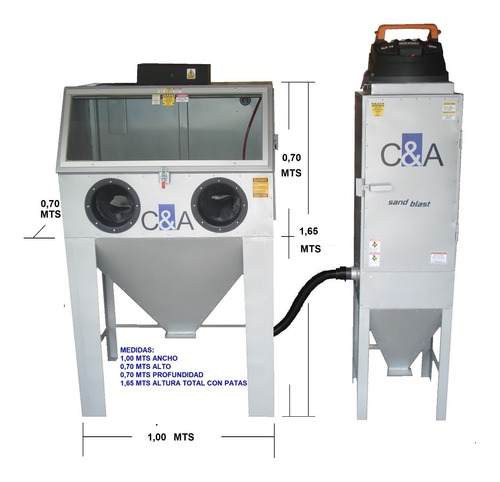 Pistola Para Sandblasting Industrial Prof Boq Carburo C & A