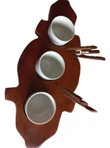 Comprar Copetinera Con Tres Recipientes Y Seis Pinchos
