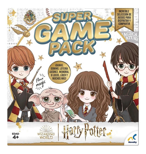 Juego De Mesa Súper Game Harry Potter Set De Juegos Clasicos