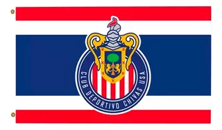 Bandera Chivas Guadalajara Equipo De Futbol Poliéster 60x90