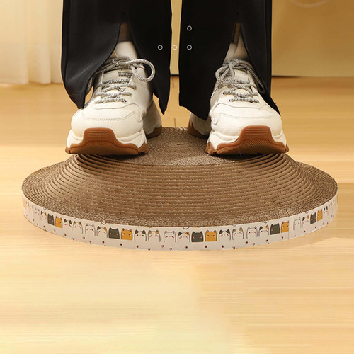 Alfombrilla Rascadora Con Forma De Cuenco Para Interiores Co