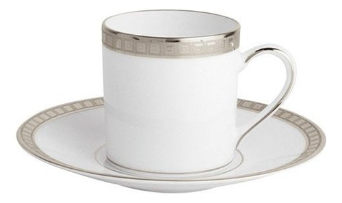 Xícara Para Café Com Pires Bernardaud Athéna Platine 80 Ml