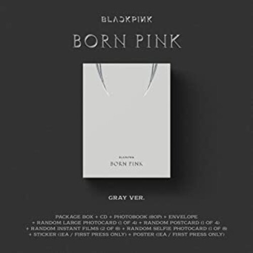 Blackpink Born Pink Gray Version Cd + Libro Nuevo Import.