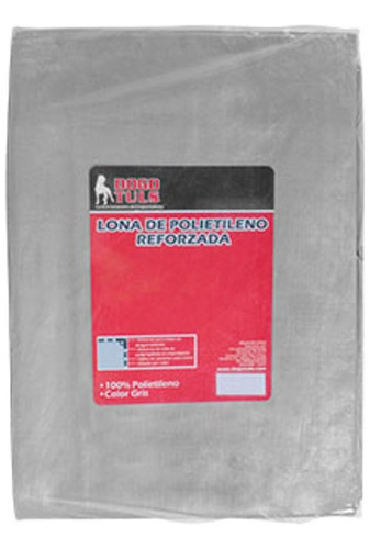 Lona De Polietileno Tipo Gris Reforzada 12x16, 1 Pieza