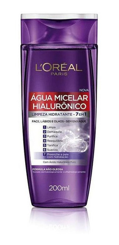 Água Micelar L'oréal Paris Hialurônico 200ml