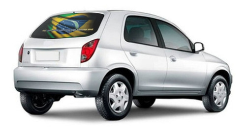 Imagem 7 de 9 de Adesivo Perfurado Vidro Carro Bandeira Brasil Acima De Tudo