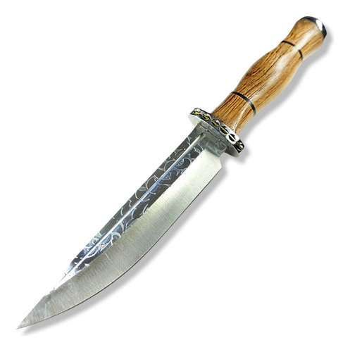 Cuchillo  Parrillero Multiuso Lobo Plateado De Lujo Ab28