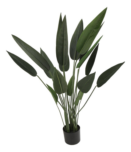 Planta Artificial Ave De Paraíso Con Maceta Decoracion 110cm