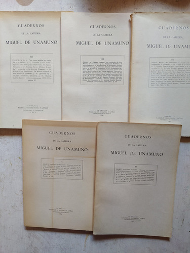 Cuadernos De La Catedra Miguel De Unamuno Aavv