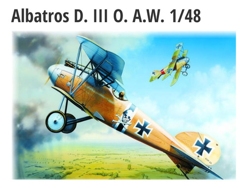 Avião Albatroz D. Lll (oaw) - 1:48 Eduard  (8038)