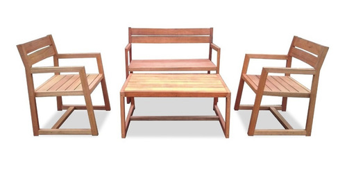 Sillon Trento 1 Cuerpo De Madera Eucalipto Premium Exterior +