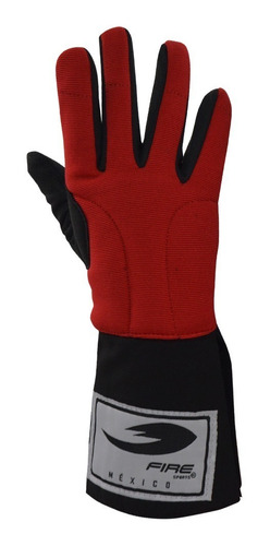 Guante Diestro Esgrima Fire Sports Lavable Pa 3 Armas Rojo