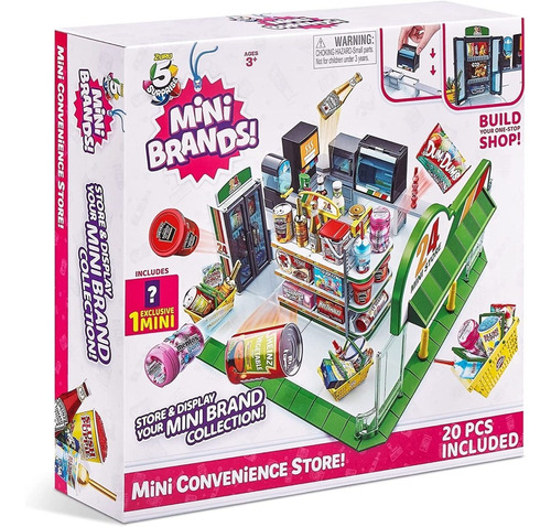 Zuru Mini Tienda De Conveniencia Con 20 Piezas Mini Brands