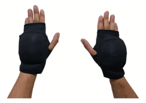 Guantes Con Peso Polainas Para Mano 1par De 1kg Negro Neopreno Unitalla