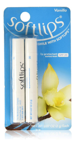 Softlips Protector Labial Spf 20 Value Pack-vanilla, Paquete