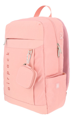 Mochila Ejecutiva Escolar Portalaptop Urban Essential Color Rosa Diseño De La Tela Lisa