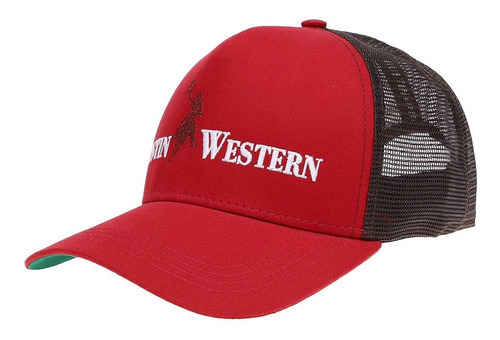 Boné Vermelho Com Tela Austin Western 26695