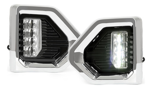 Kuafu Luz Antiniebla Led + Bisel Ajuste Para Gmc Sierra 1500