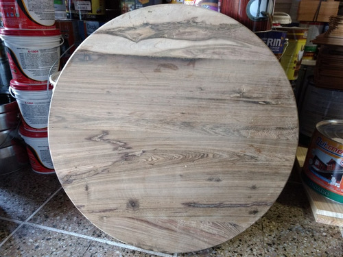 Tablon Mesa Circular Espesor 4.5cm Diametro 70cm Guayubira