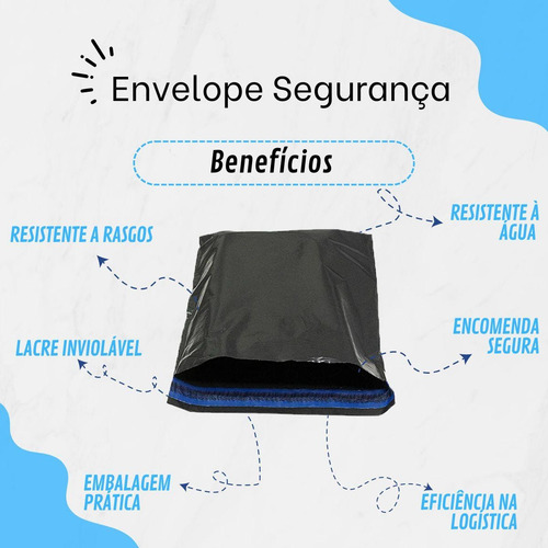 Pacote Para Envio Correios 19x25 Cinza 1000un Saco Plastico