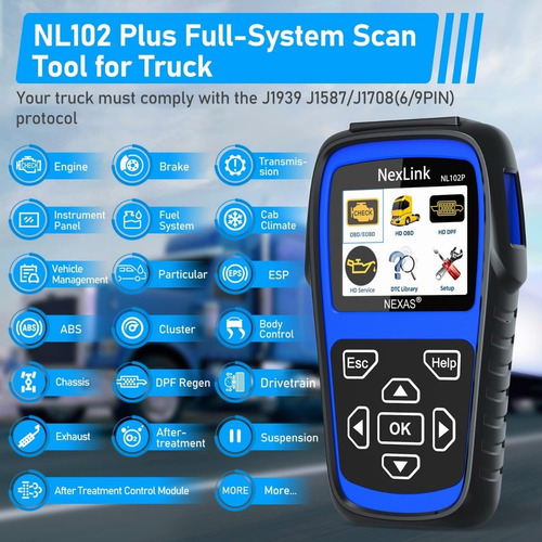 Diesel Scanner Nexas Nl102p Hd Dpf