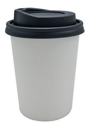 Imagen 2 de 7 de Vasos Blancos Polipapel 8 Oz Con Tapa X 100 / Palermo Fac A