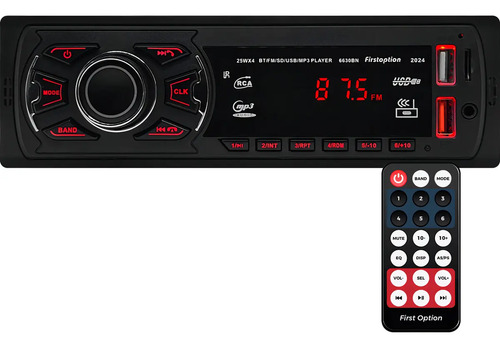 Radio Mp3 Som Automotivo Bluetooth 2x Usb Fm Sd Auxiliar 12v