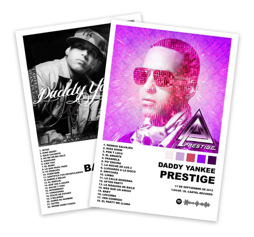 Daddy Yankee - 5 Posters Albunes 33x48cm 