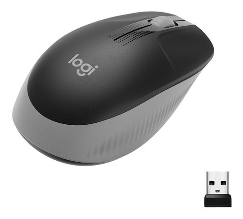 Ratón inalámbrico Logitech M190 USB gris 910-005902 color gris antracita