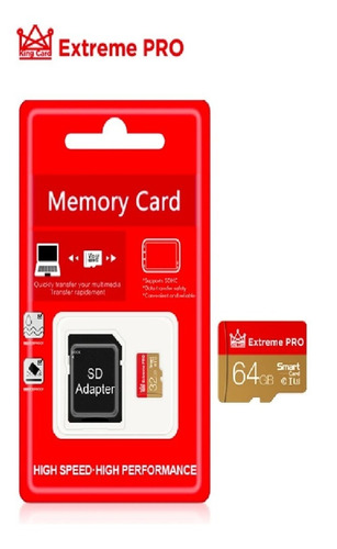 Cartão De Memória Extreme Pró 64 Gb Sd  + Adaptador Sd