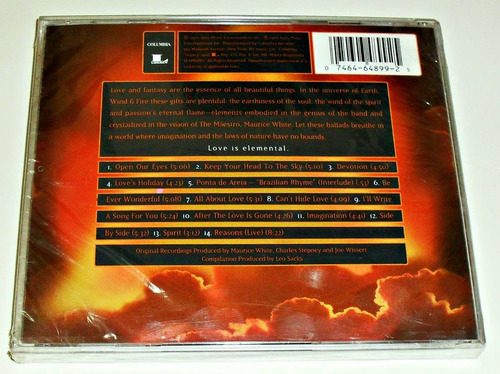 Cd Esrt Wind & Fire / Elements Of Love The Ballads Importado (Usado)