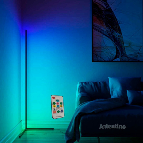 Imagen 3 de 10 de Luz Lampara Pie Esquinero Pixel Led Rgb Regalo Deco Original