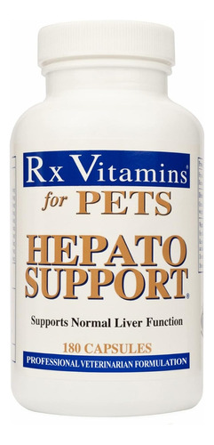 Soporte Hepato Para Mascotas Rx Vitamins 180 Cápsulas