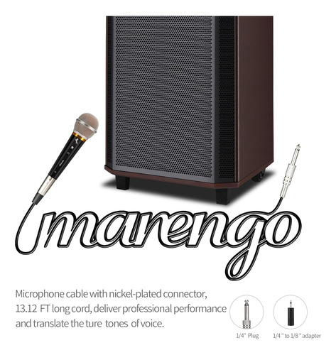 Micrófono Dinámico Marengo, Cableado, Xlr