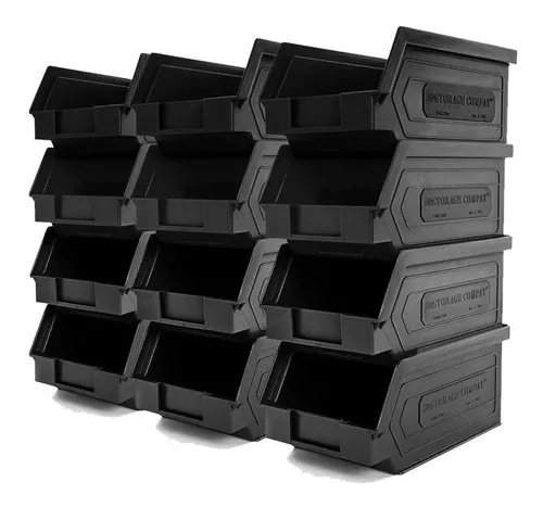 10 Gavetas Plásticas Cajas Organizador Apilables 16x12x23cm