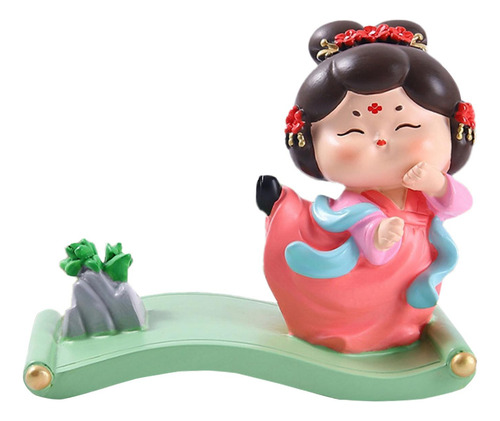 Estatua De Niña De La Dinastía Tang, Soporte Para Rosa