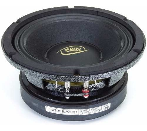 Eros Woofer 8 Alto Falante E-358 Xh Galvani 350w Rms Black