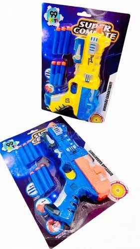 Arminha Brinquedo Lança Dardo Pistola Dino Tipo Nerf Promo - Dupari